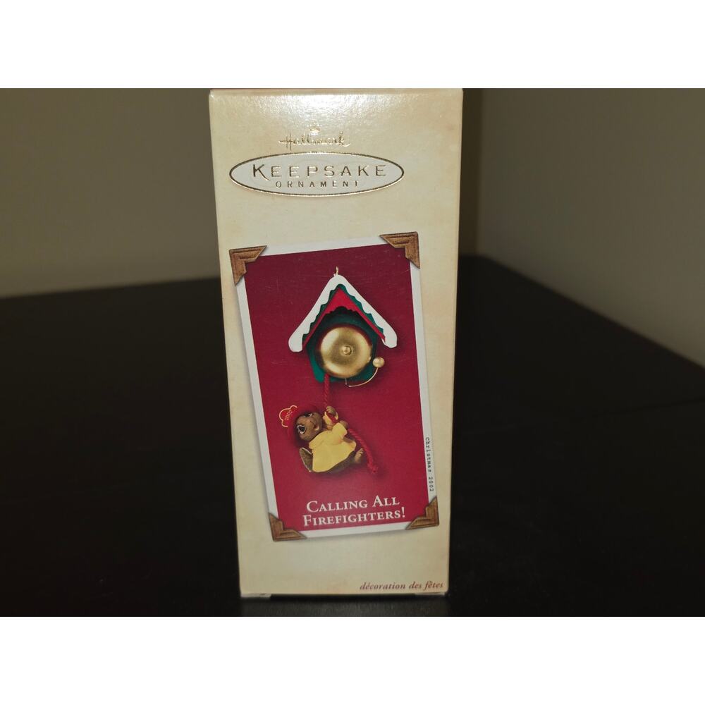 Hallmark Keepsake Calling All Firefighters Ornament 2002 Christmas Ornament NIB
